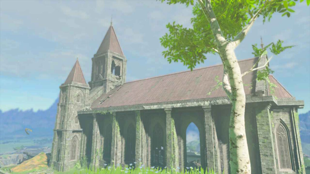 ゼルダの伝説ティアーズオブザキングダムにある始まりの台地には時の神殿跡がある