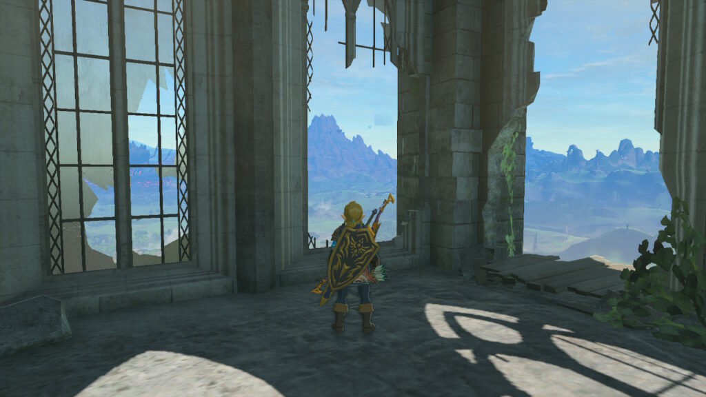 ゼルダの伝説ティアーズオブザキングダムにある始まりの台地。時の神殿跡の上の階