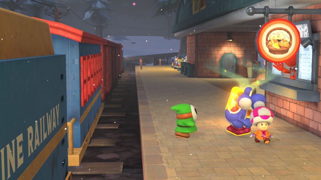 マリオカートワールドにある路線の終着。