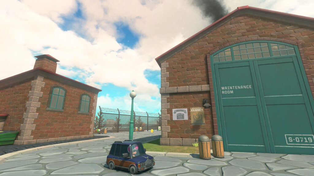 マリオカートワールドにあるシュポポコースター。メンテナンスルームがある。