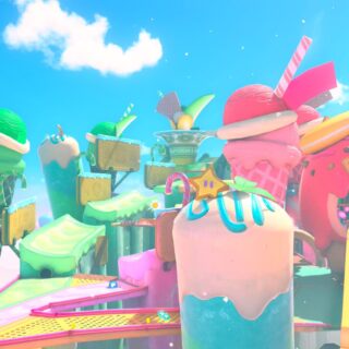 マリオカートワールド】お菓子な旅！アイスビルディング