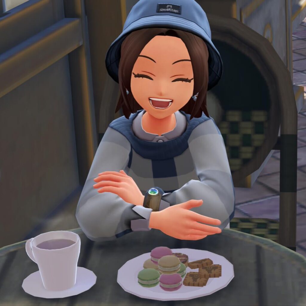 ポケモンレジェンズZAにあるカフェ・ソレイユを楽しむ主人公