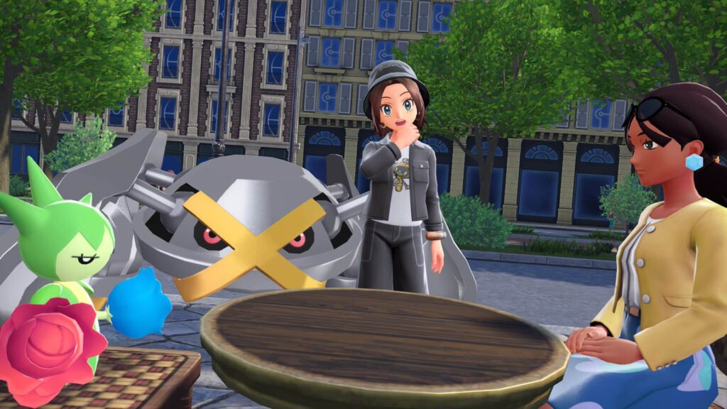 ポケモンレジェンズZAにあるカフェ・かわいがりにいるロゼリアを連れたお客は「ポケモンとの仲良し度」を教えてくれる