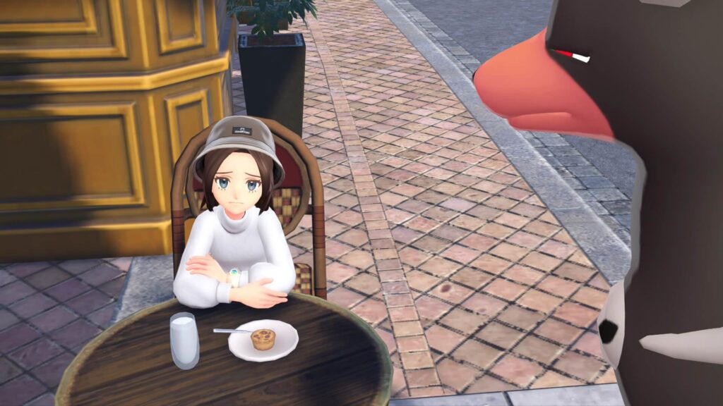 ポケモンレジェンズZAにあるミアレシティ。カフェ・バタイユでモーモーミルクを注文した