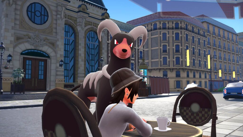 ポケモンレジェンズZAにあるミアレシティ。カフェ・バタイユでの景観