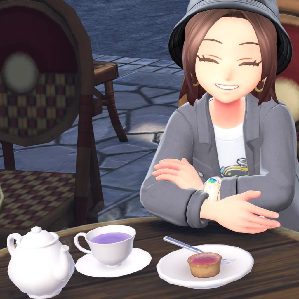 ポケモンレジェンズZAにあるカフェ・かわいがりで注文したオレンフレーバーティー