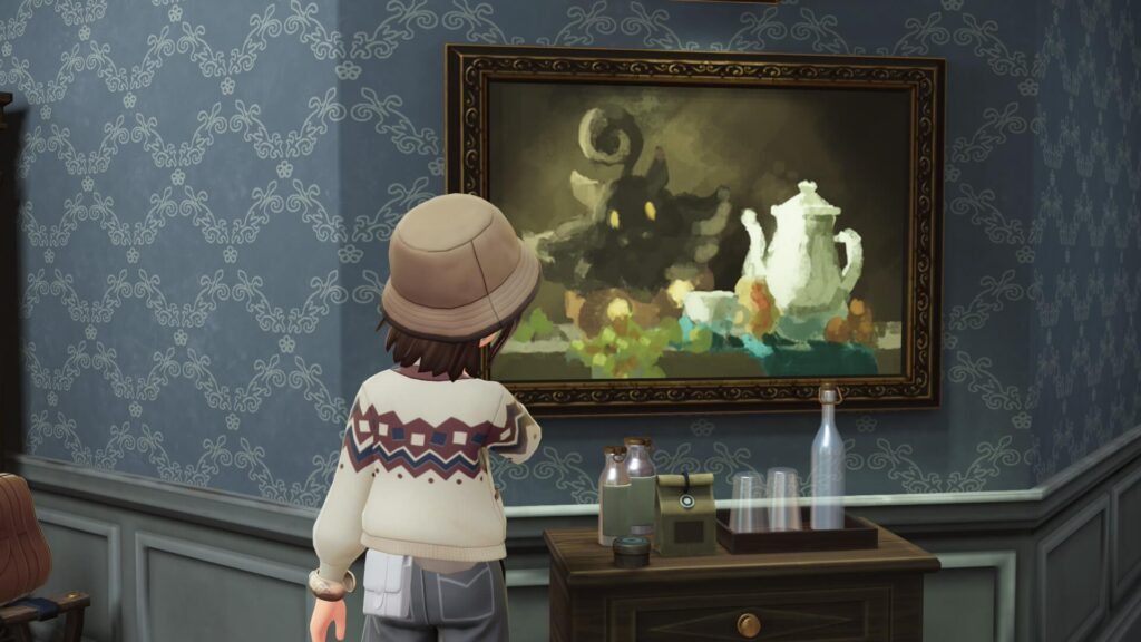 ポケモンレジェンズZAにあるホテルZの２０２号室の室内に飾られたバケッチャの絵画