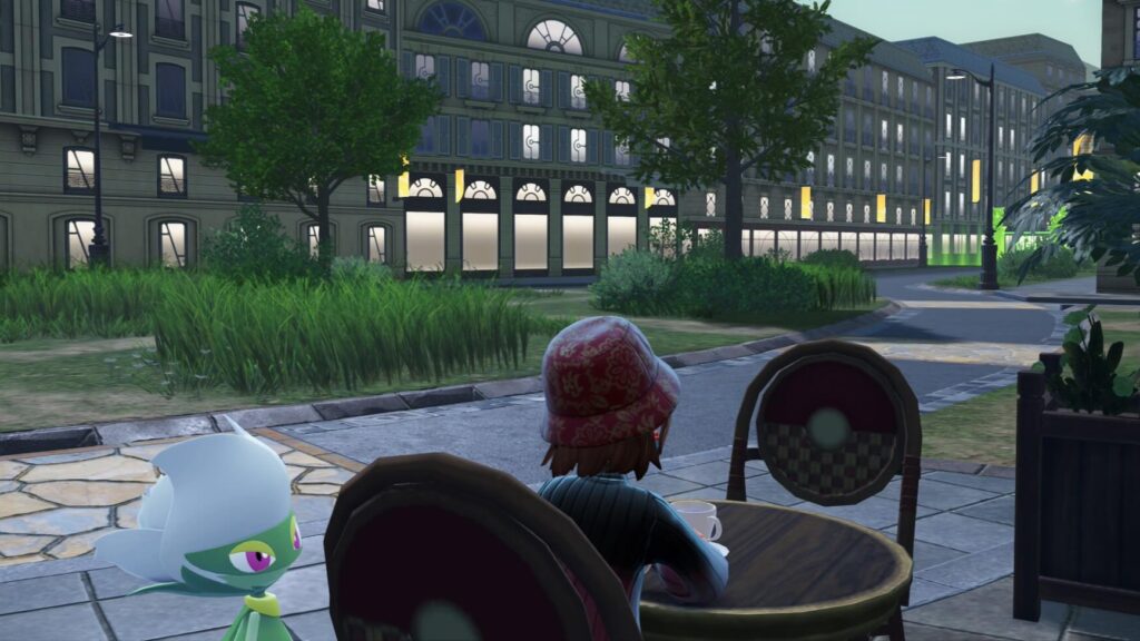 ポケモンレジェンズZAにあるミアレシティ。カフェ・アルティメットの景観