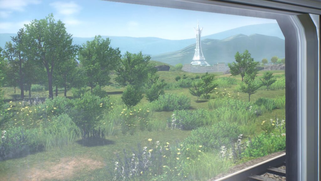 ポケモンレジェンズZAにあるミアレシティへ向かう電車の窓