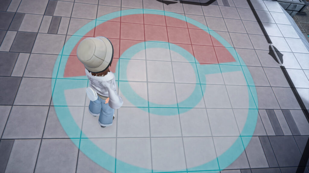 ポケモンレジェンズZAにあるミアレシティ。ポケモンセンターの床
