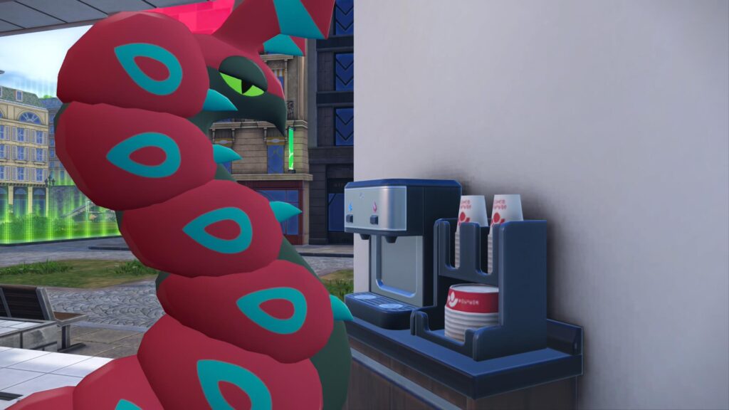 ポケモンレジェンズZAにあるミアレシティ。ポケセンにあるウォーターサーバー