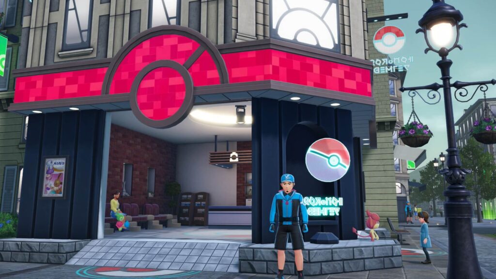 ポケモンレジェンズZAにあるミアレシティ。ポケモンセンター：ベールの外観