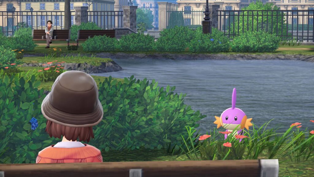 ポケモンレジェンズZAにあるベール6番地に来た色違いミズゴロウと主人公