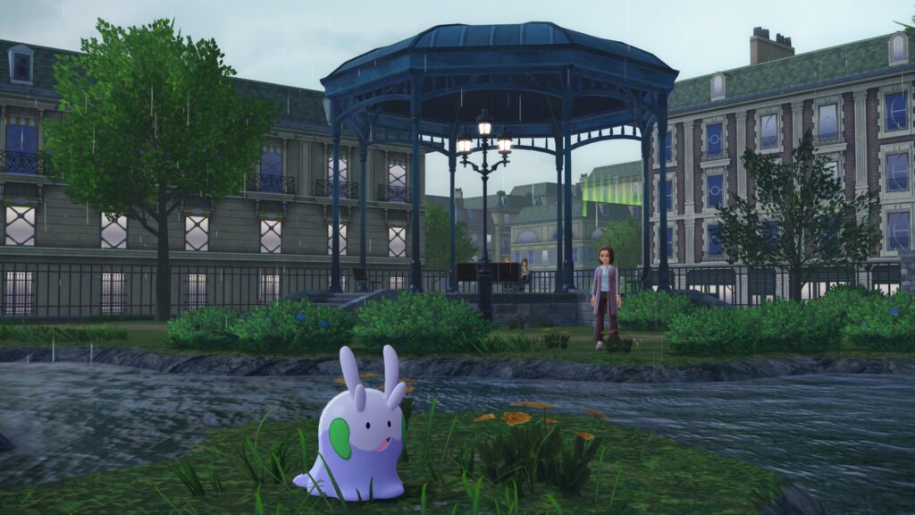 ポケモンレジェンズZAにあるベール6番地。雨が降るとヌメラが出現する