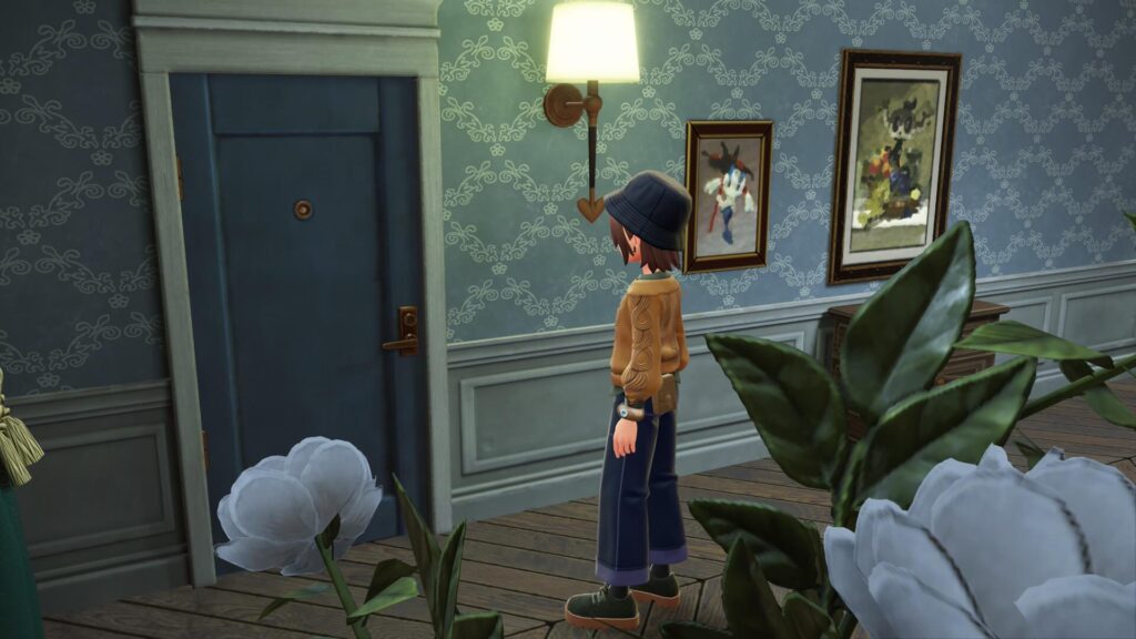 ポケモンレジェンズZAにあるミアレシティ。ホテルZにあるガイの部屋の前にいる主人公