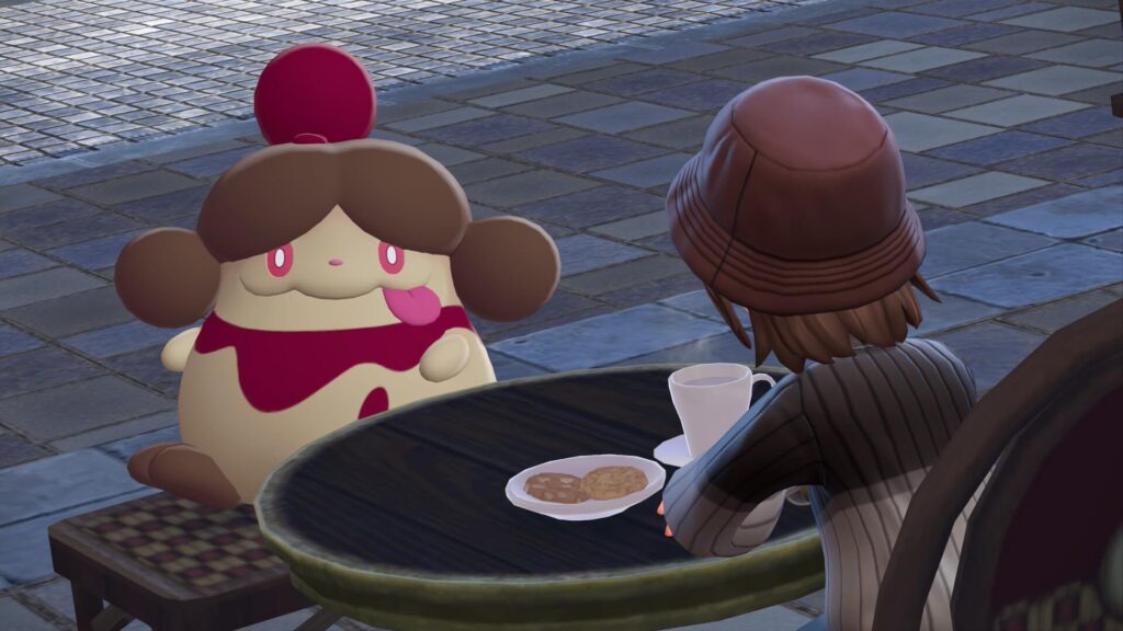 ポケモンレジェンズZAにあるカフェ・フォーカスで色違いペロリームと過ごす