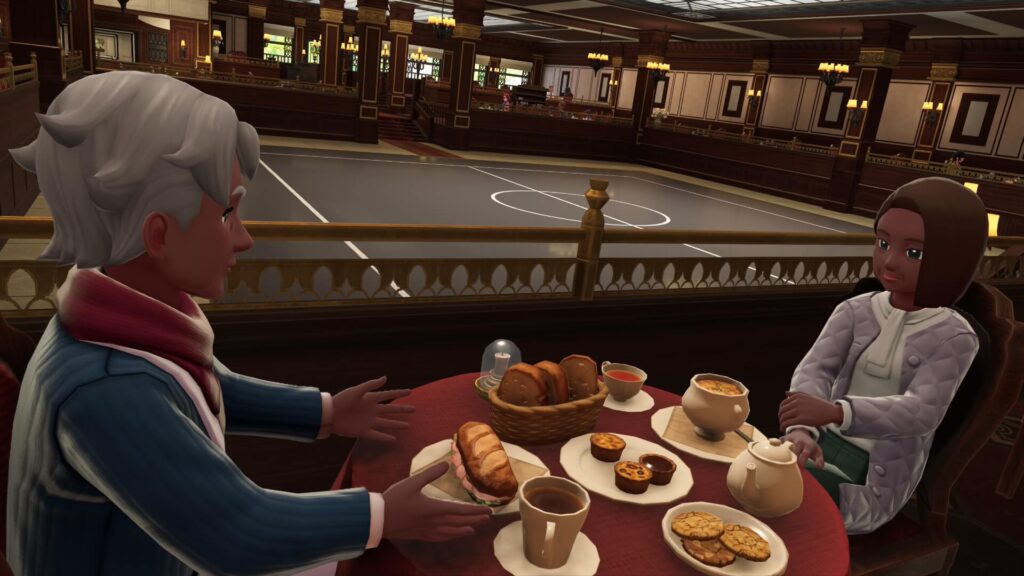 ポケモンレジェンズZAにあるリストランテ　二・リューで食事を楽しむお客