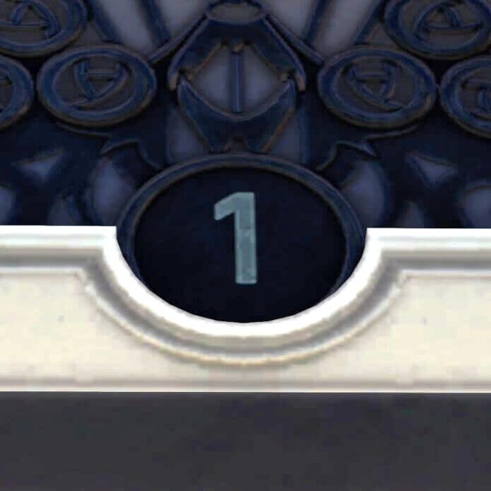 ポケモンレジェンズZAにあるパサージュの店舗の上にある1の番号