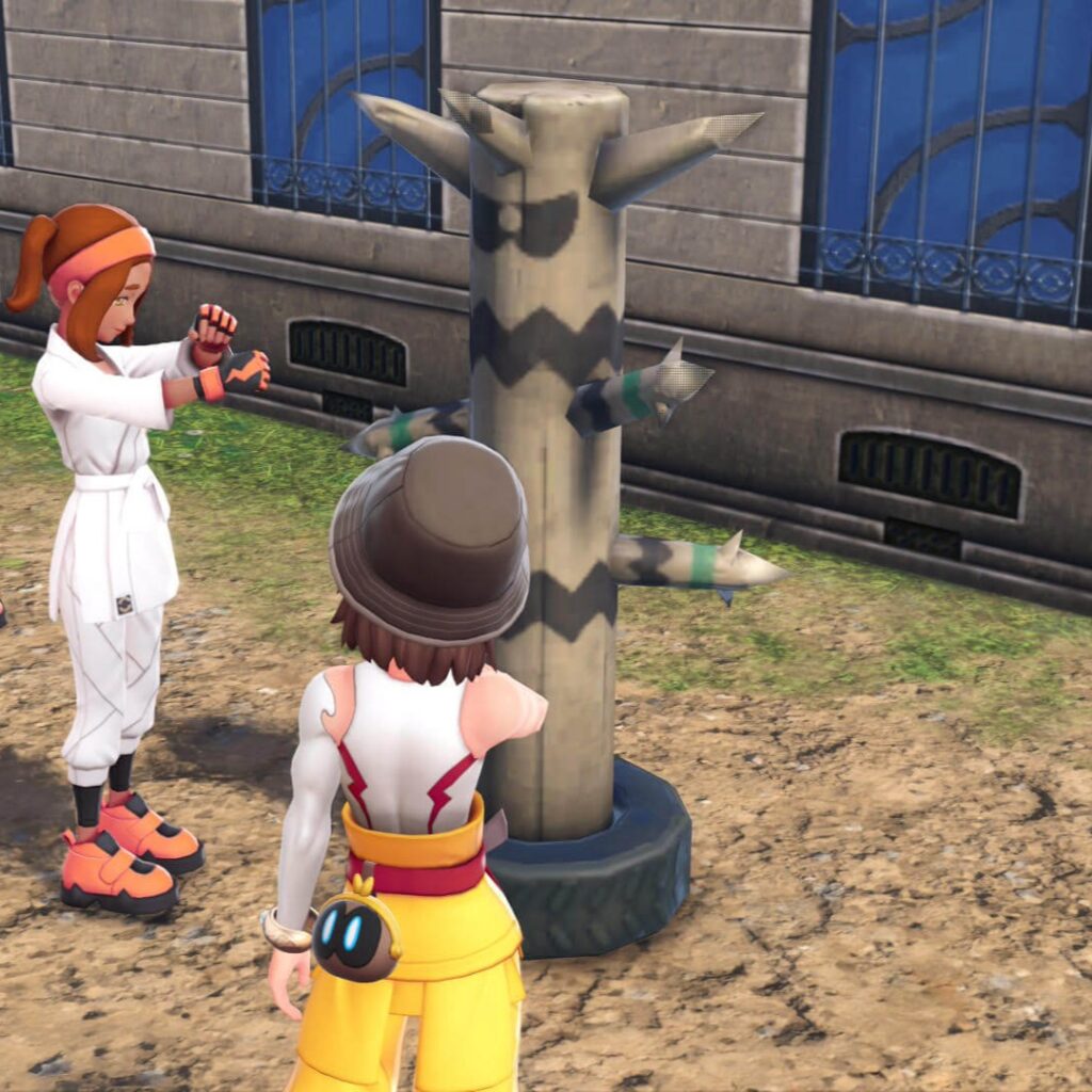 ポケモンレジェンズZAにあるジャスティスの会の道場にはオーロットをモチーフにした木人椿の一種がある