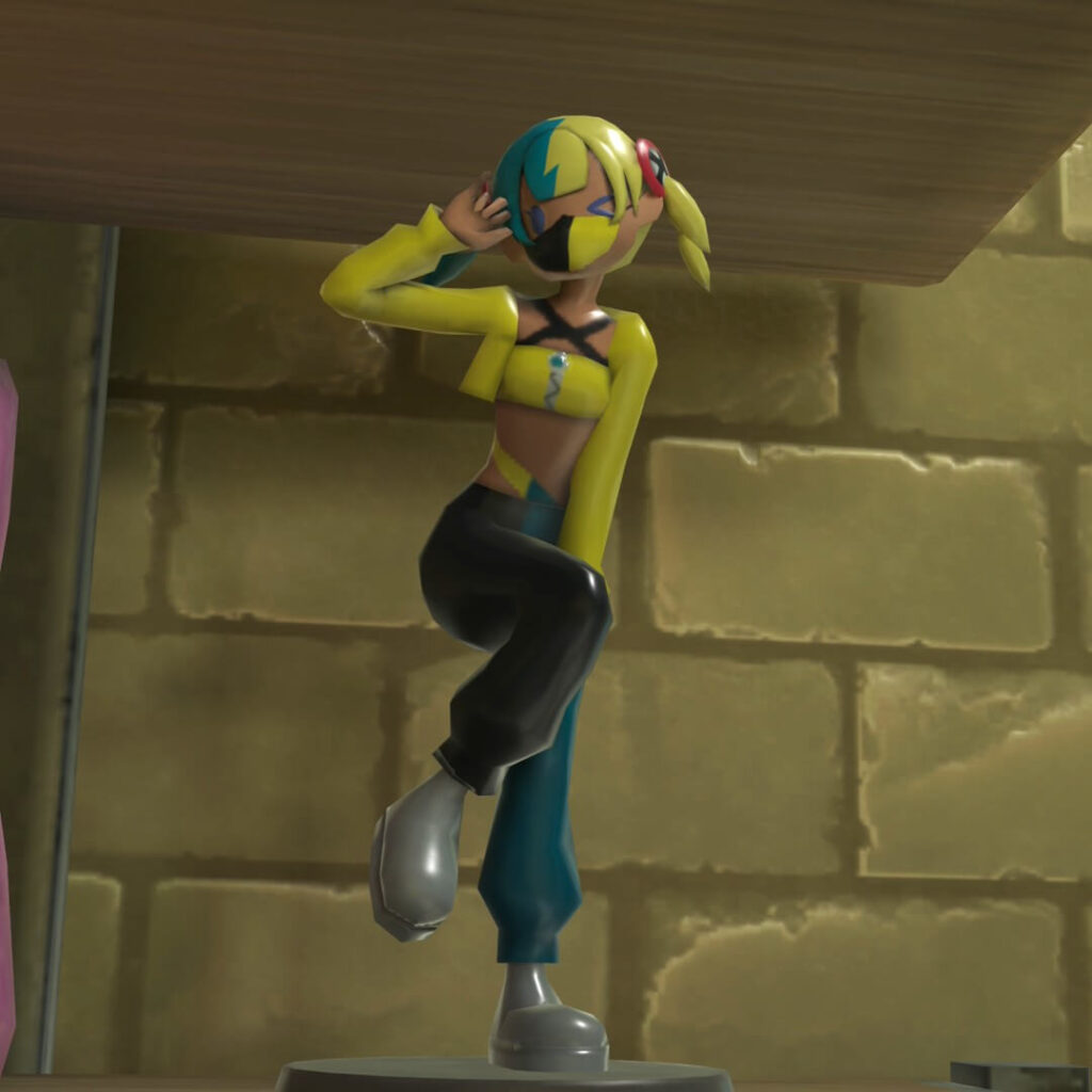 ポケモンレジェンズZAにあるカナリィさんの自室に置かれたフィギュア