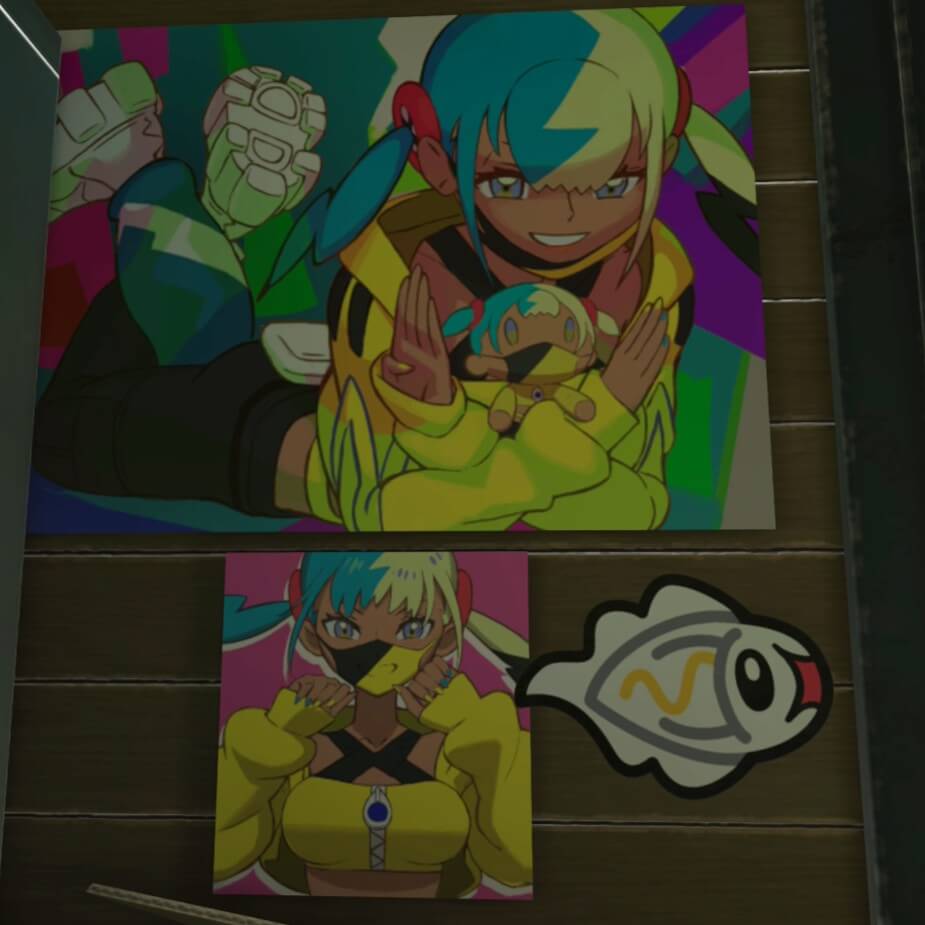 ポケモンレジェンズZAのラシーヌ工務店にあるカナリィのポスター