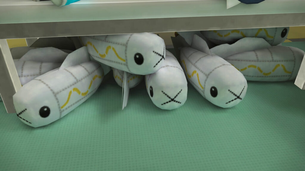 ポケモンレジェンズZAにあるラシーヌ工務店のカナリィの自室に置かれたシビシラスのぬいぐるみ