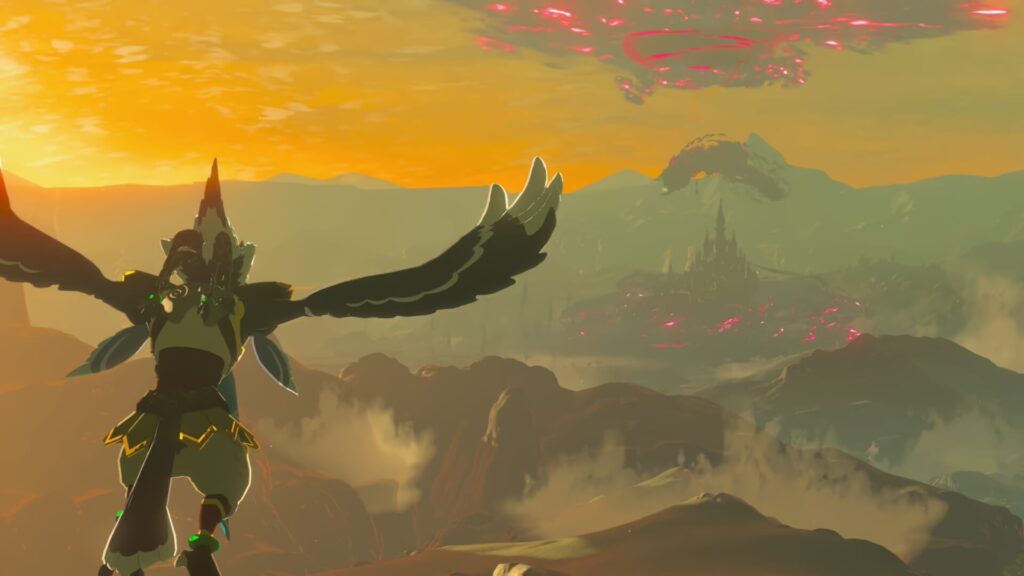 ゼルダの伝説ブレスオブザワイルドにあるラネール山の参拝の帰りに魔王ガノンドロフが復活する。