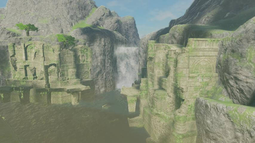 ゼルダの伝説ブレスオブザワイルドにあるラネール参道中央広場