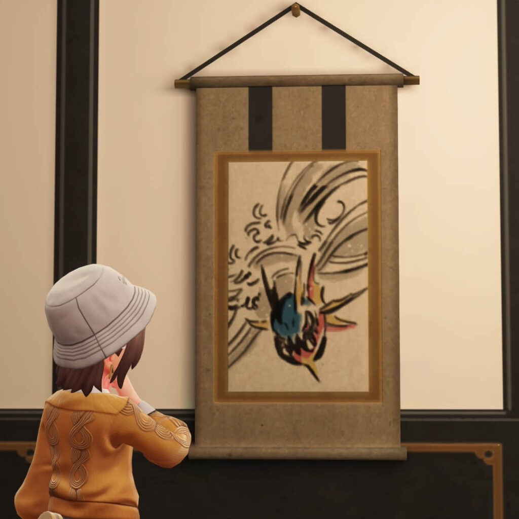 ポケモンレジェンズZAにあるミアレシティ。ローリングドリーマーにはキバニアの掛け軸が飾られている。