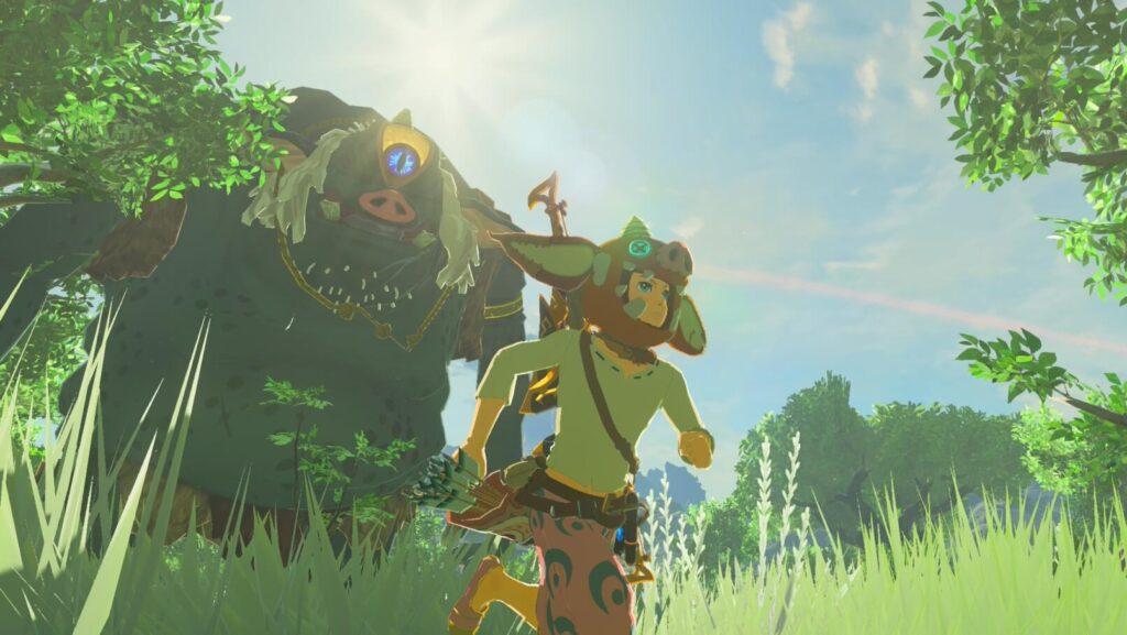 ゼルダの伝説ブレスオブザワイルド。りんごの森のヒノックス。