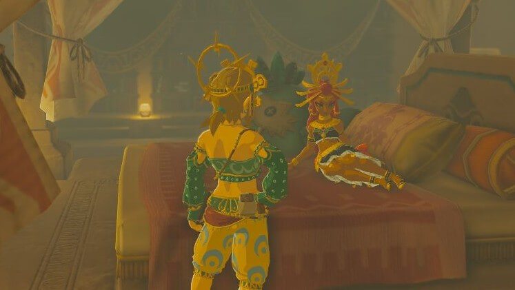 ゼルダの伝説ブレスオブザワイルドにのルージュは朝7時に起床する