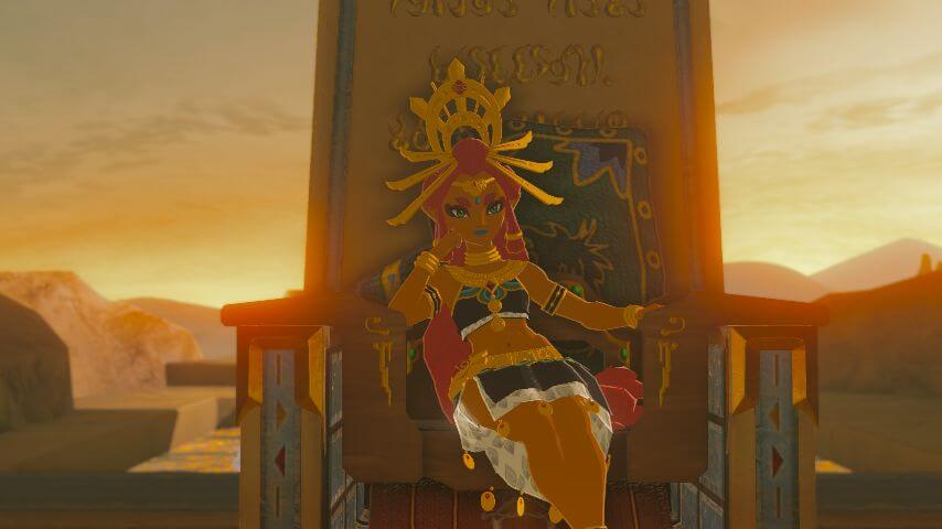 ゼルダの伝説ブレスオブザワイルドにあるゲルドの街にいるルージュ
