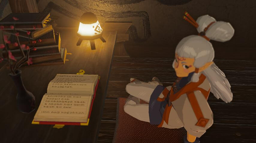 ゼルダの伝説ブレスオブザワイルドにあるカカリコ村。パーヤは朝2時から6時まで寝屋で書き物をする。