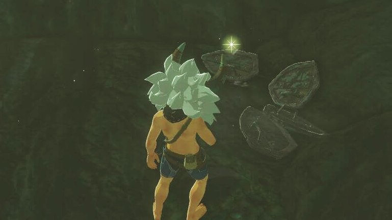 ゼルダの伝説ブレスオブザワイルドにあるクムの秘湯にある錆びた盾