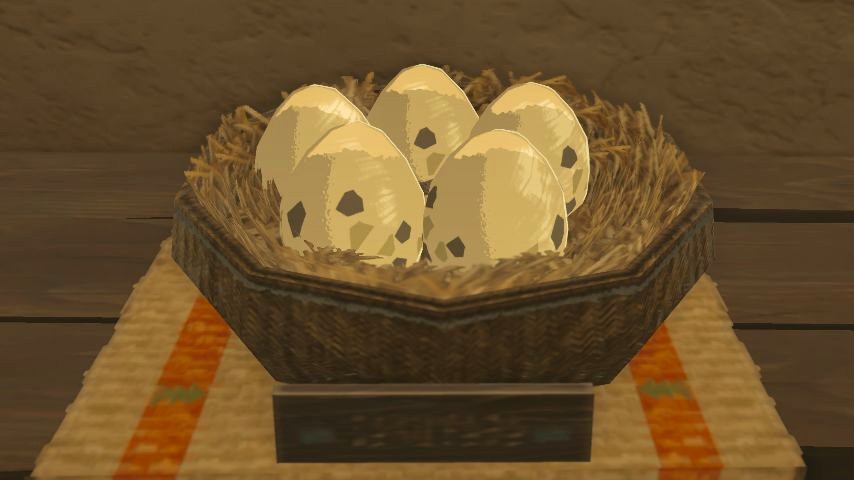 ゼルダの伝説ブレスオブザワイルドにあるよろず屋で売られているトリのタマゴ